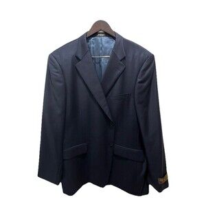 NWT Loro Piana Super 120s Wool Fabric John W Nordstrom 50R Navy Blazer MSRP $645